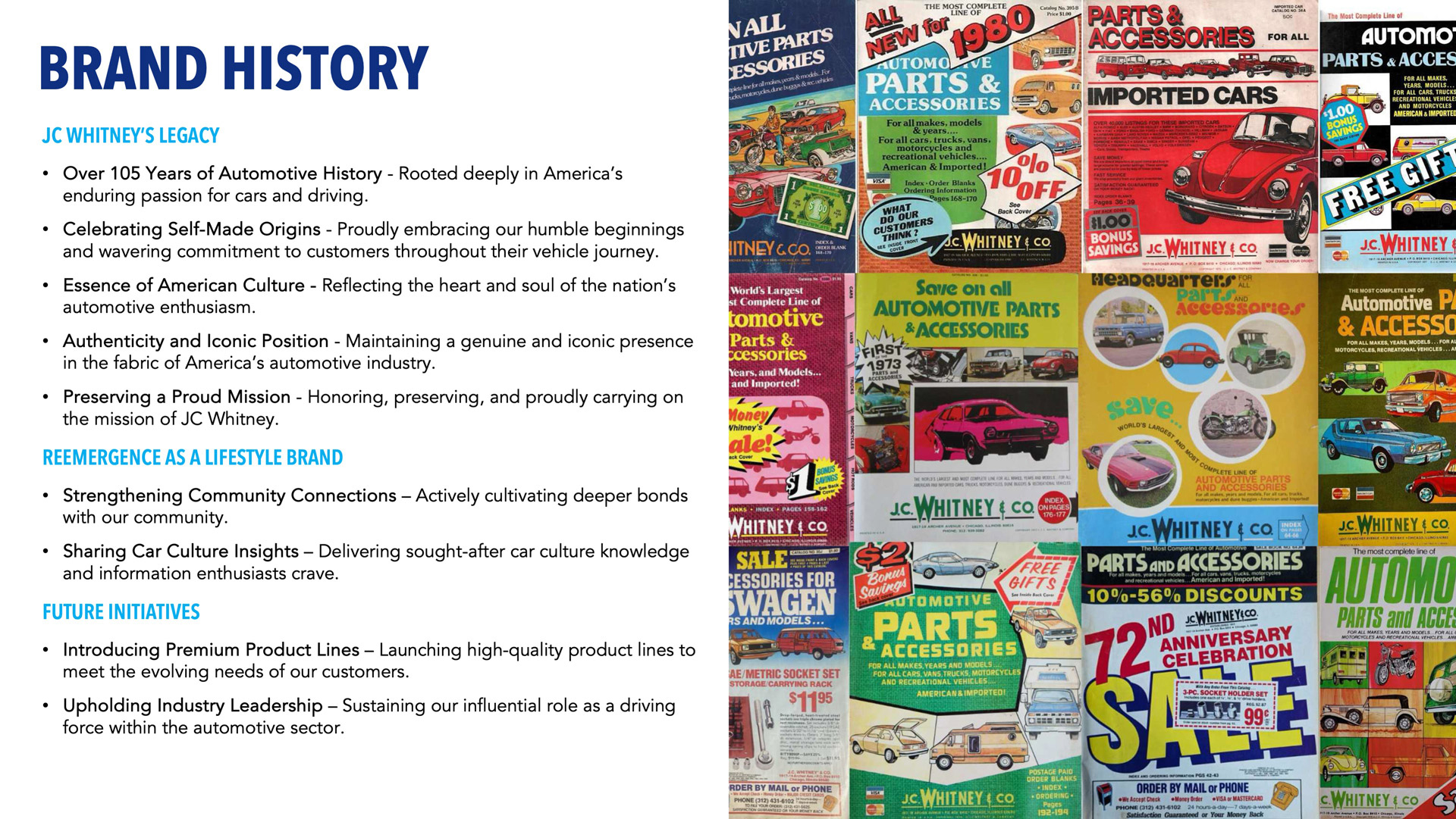 JC Whitney Brand History