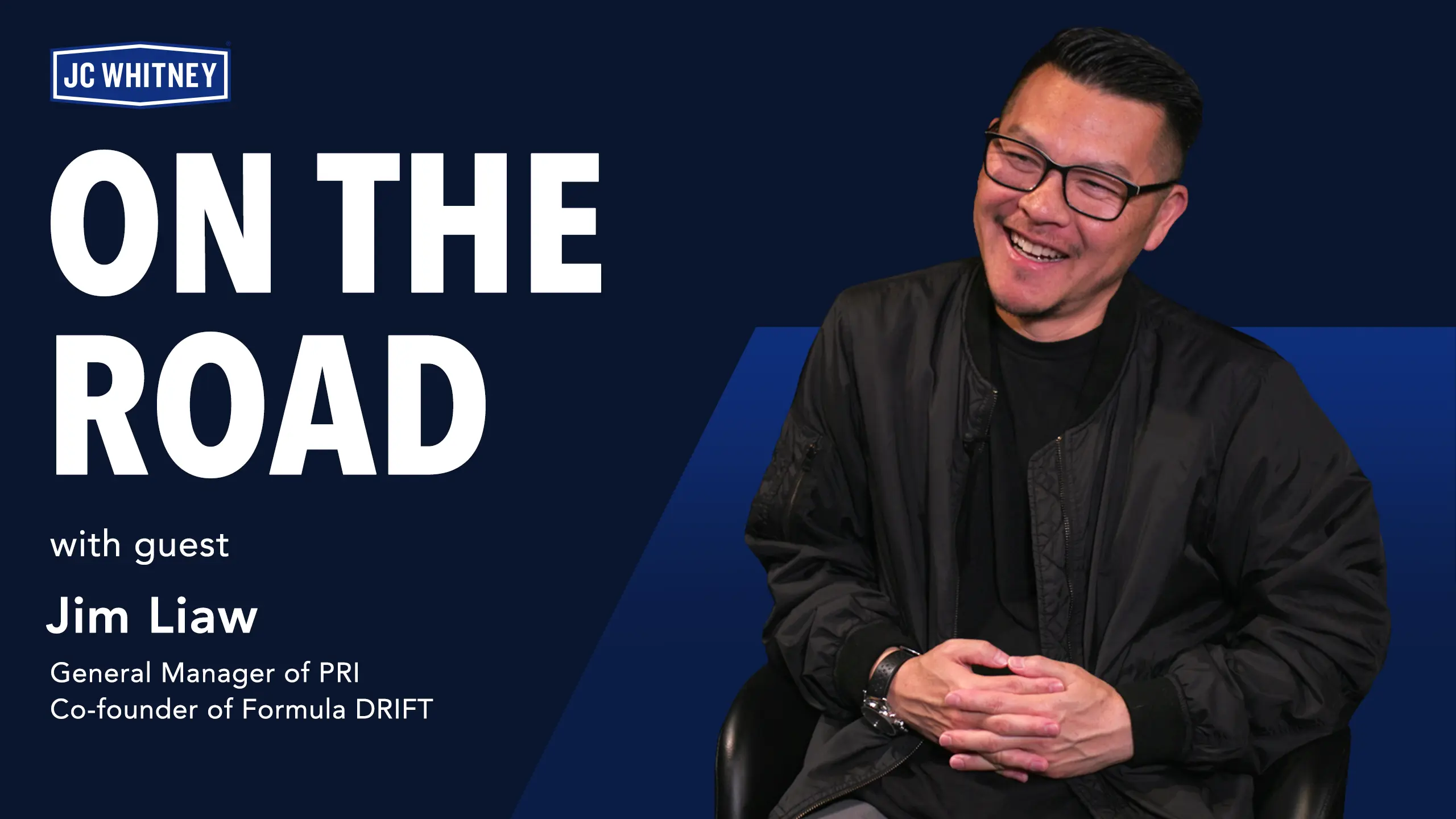 JC Whitney's "On the Road" episode featuring guest Jim Liaw, General Manager of PRI and co-founder of Formula DRIFT