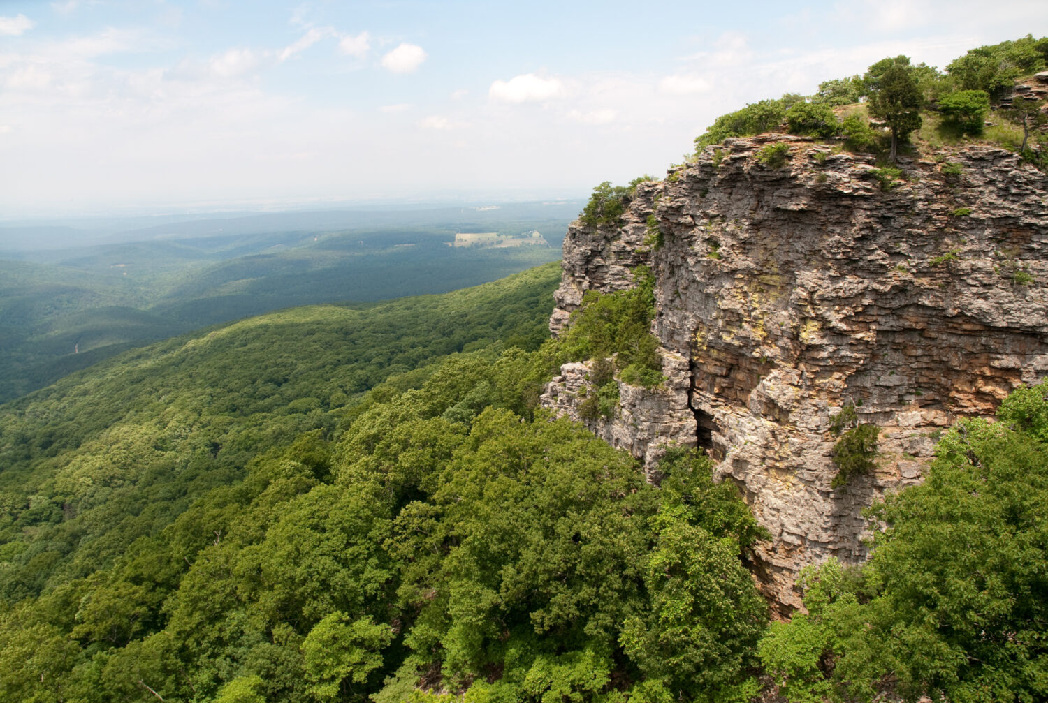 An aerial view of Mount Magazine state park - JC Whitney