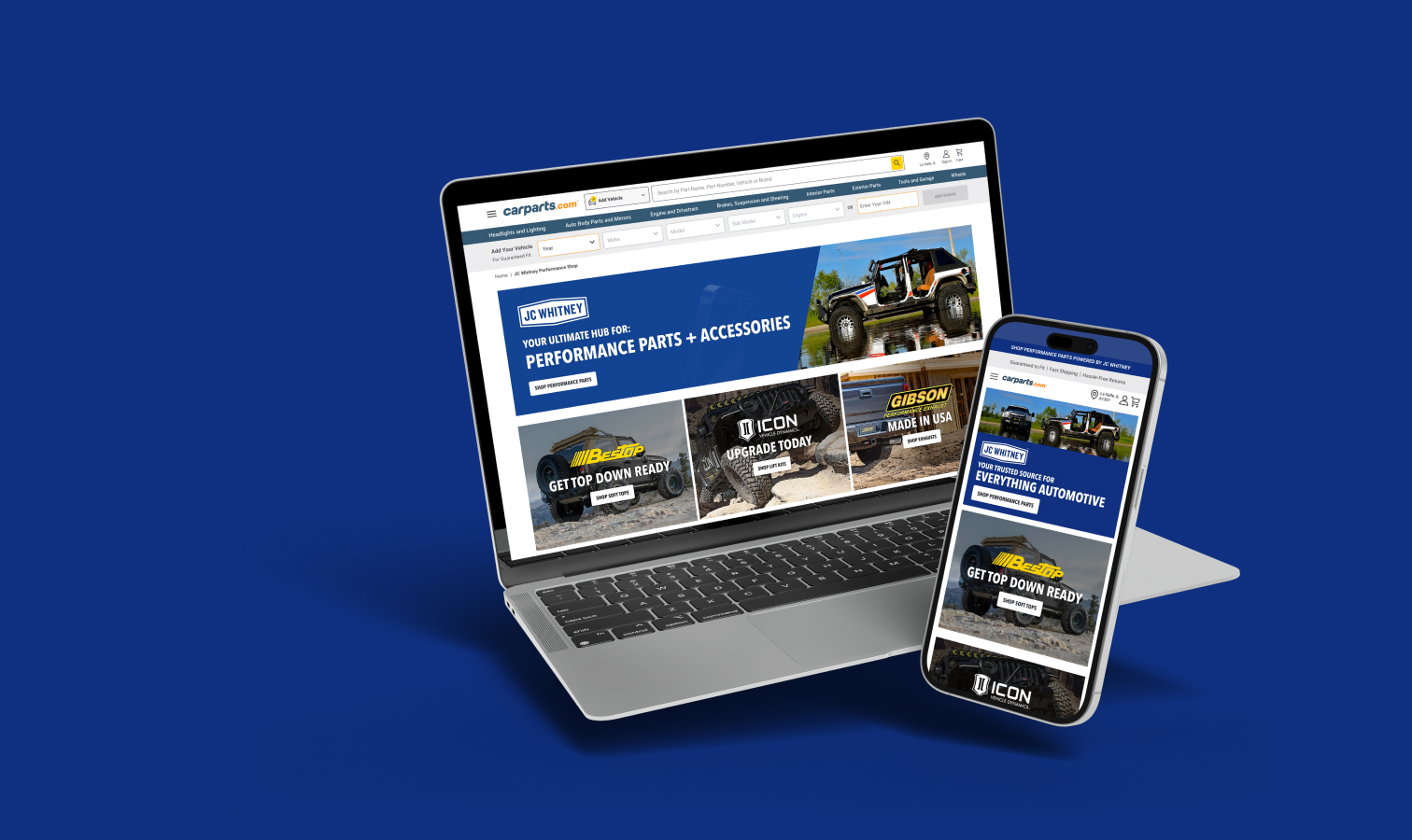 Discover the JC Whitney Performance Parts + Accessories Hub